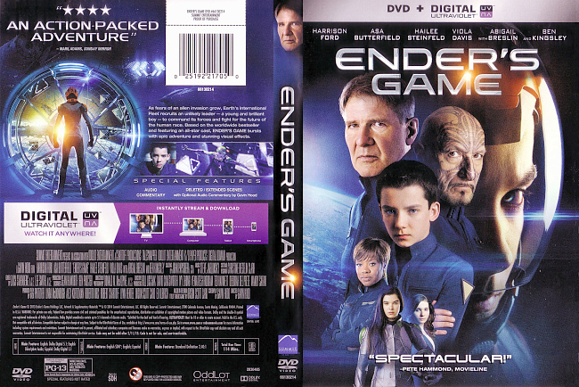 Enders Game 2013 Dvd Cover 
