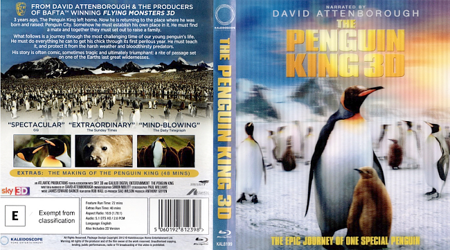 The Penguin King 3D 2012 Region B Dvd Cover 