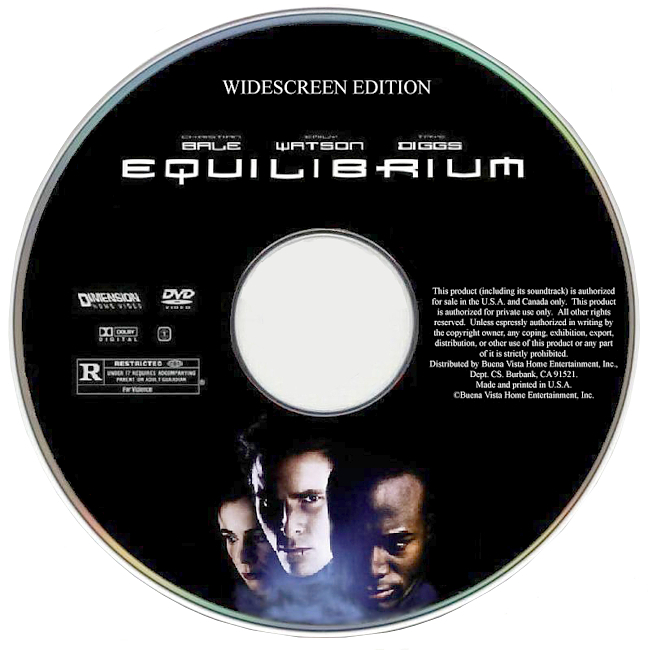 dvd cover Equilibrium 2002 R1 Disc 4 Dvd Cover