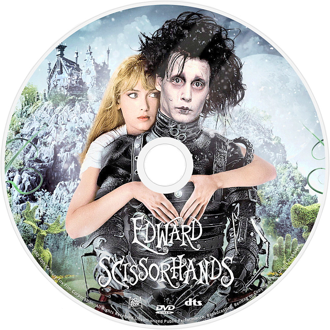 Edward Scissorhands 1990 R1 Disc 5 Dvd Cover 