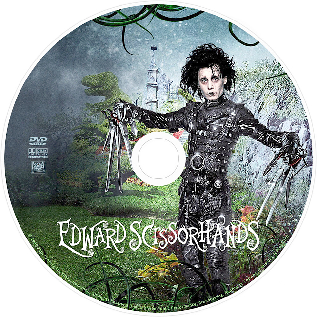 Edward Scissorhands 1990 R1 Disc 4 Dvd Cover 