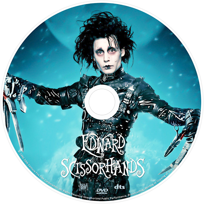 dvd cover Edward Scissorhands 1990 R1 Disc 3 Dvd Cover