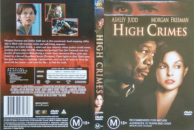 dvd cover High Crimes 2002 R4 Dvd Cover