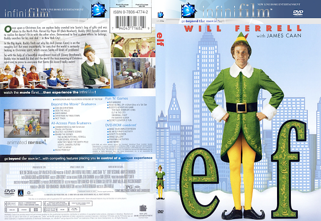 dvd cover Elf 2003 Dvd Cover