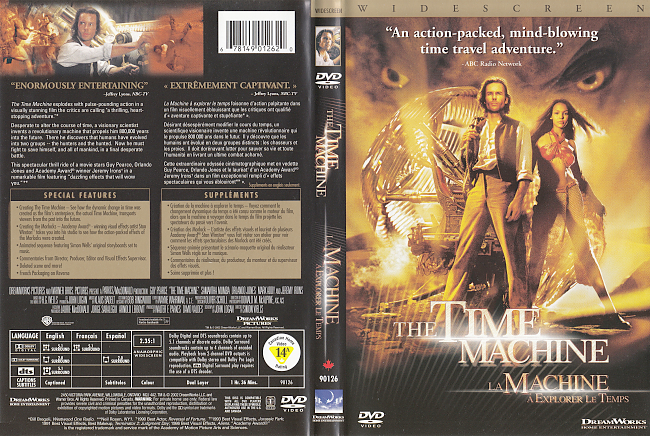 The Time Machine 2002 R1 Dvd Cover 