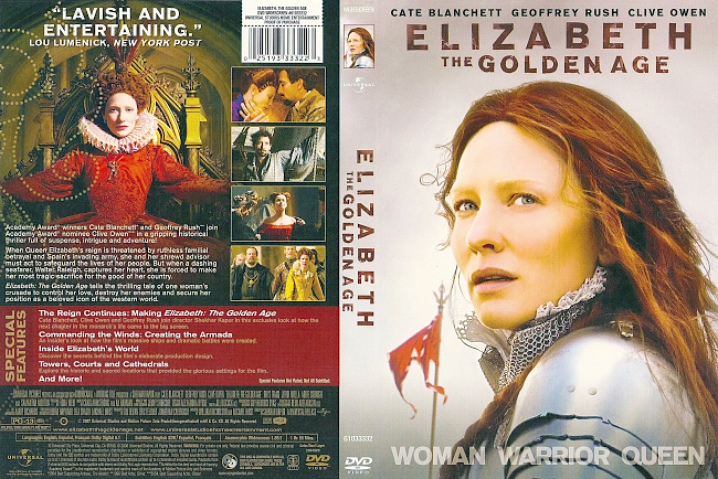 Elizabeth The Golden Age 2007 Dvd Cover 