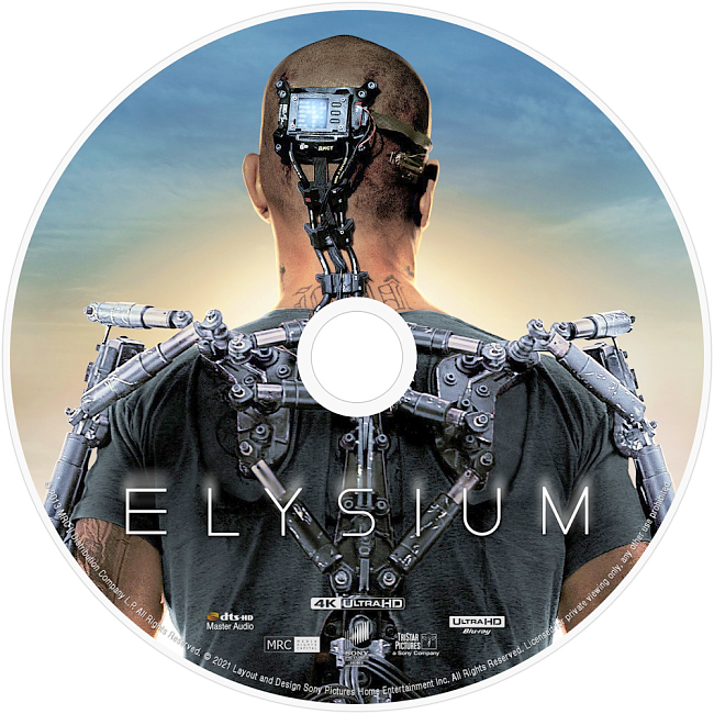 Elysium 2013 R1 Disc 6 Dvd Cover 