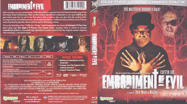 Embodiment Of Evil 2008 Combo R1 Dvd Cover 