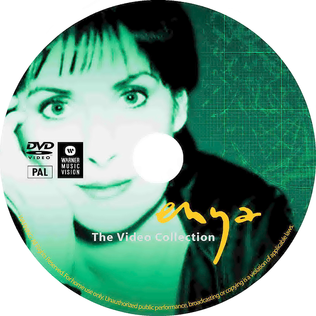 Enya – The Video Collection 2001 Disc Label Dvd Cover 