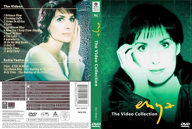 dvd cover Enya - The Video Collection 2001 Dvd Cover