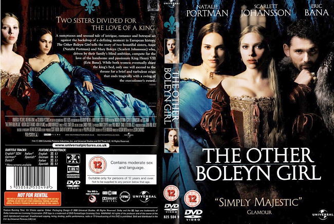 dvd cover The Other Boleyn Girl 2008 Dvd Cover