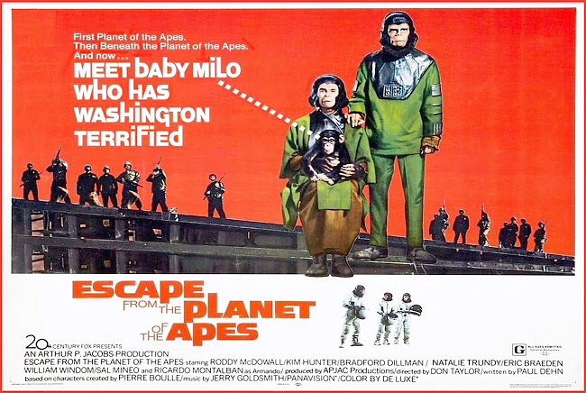 Escape From The Planet Of The Apes 1971 Original R1 Poster Dvd Cover 