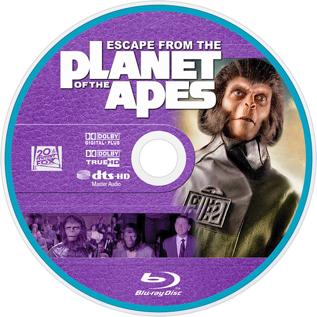 Escape From The Planet Of The Apes 1971 R1 Disc 1 Dvd Cover 