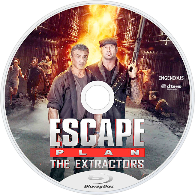 dvd cover Escape Plan - The Extractors 2019 R1 Disc 3 Dvd Cover