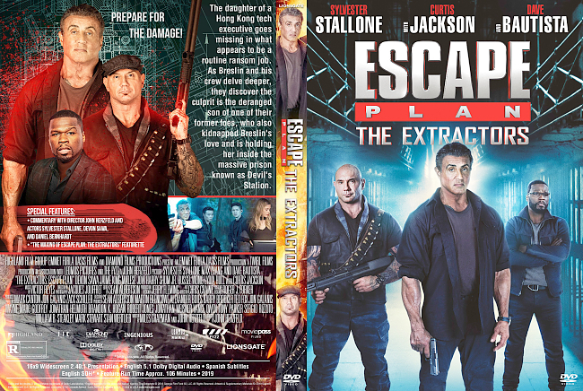 Escape Plan – The Extractors 2019 Dvd Cover 