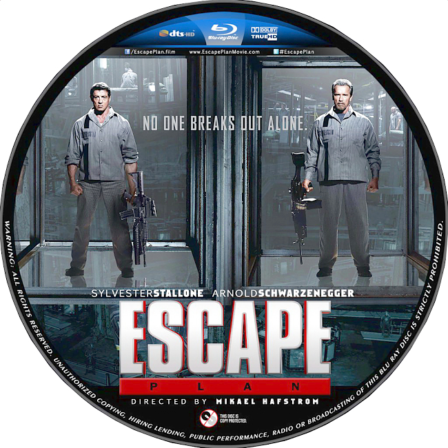 Escape Plan 2013 R1 Disc 4 Dvd Cover 