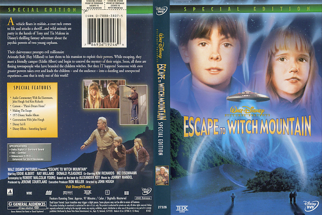 Escape To Witch Mountain – Special Edition 1975 Dvd Cover 