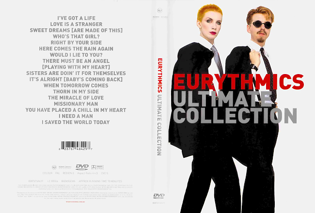 dvd cover Eurythmics - Ultimate Collection 2005 R1 Dvd Cover